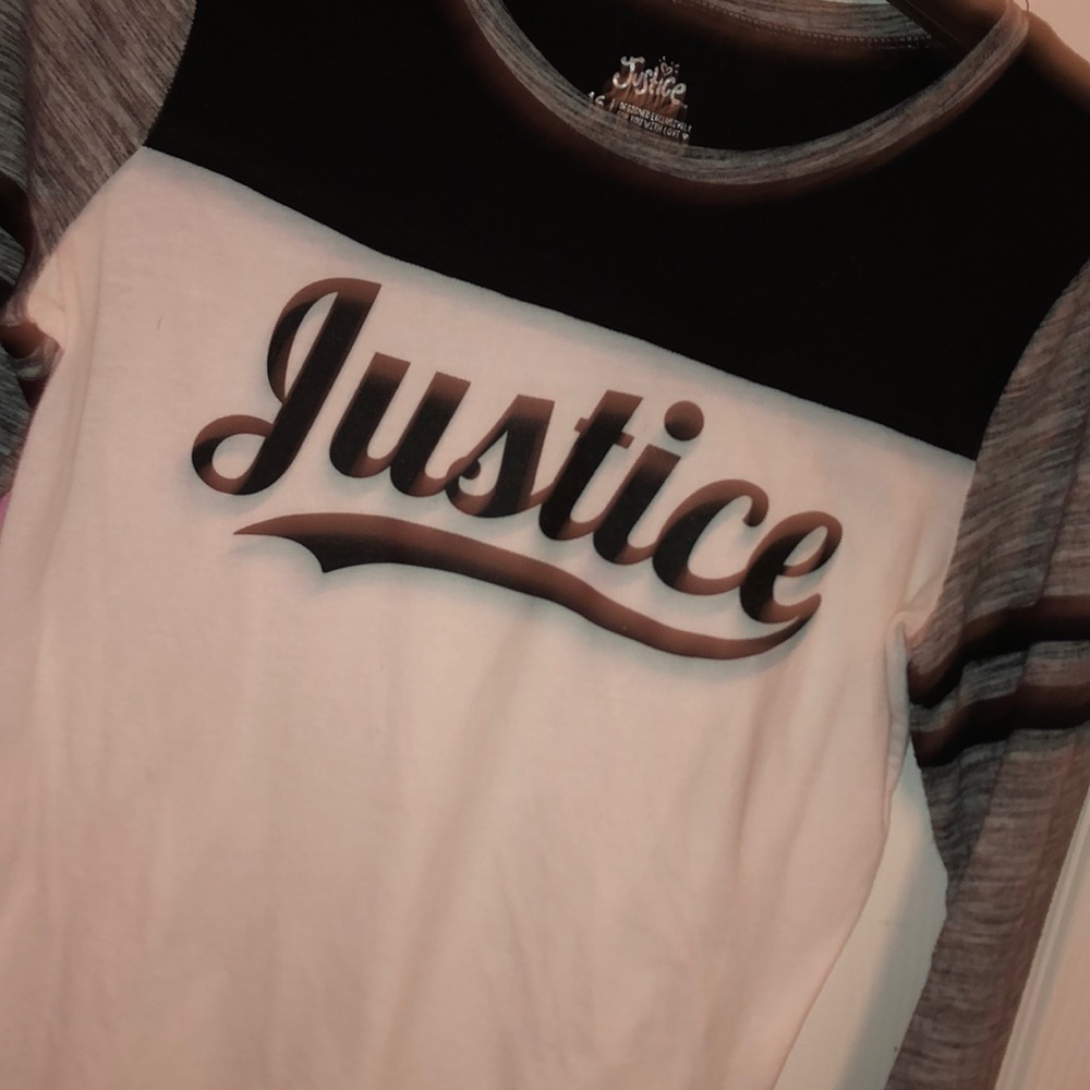 Long Sleeve Kids Justice Shirt